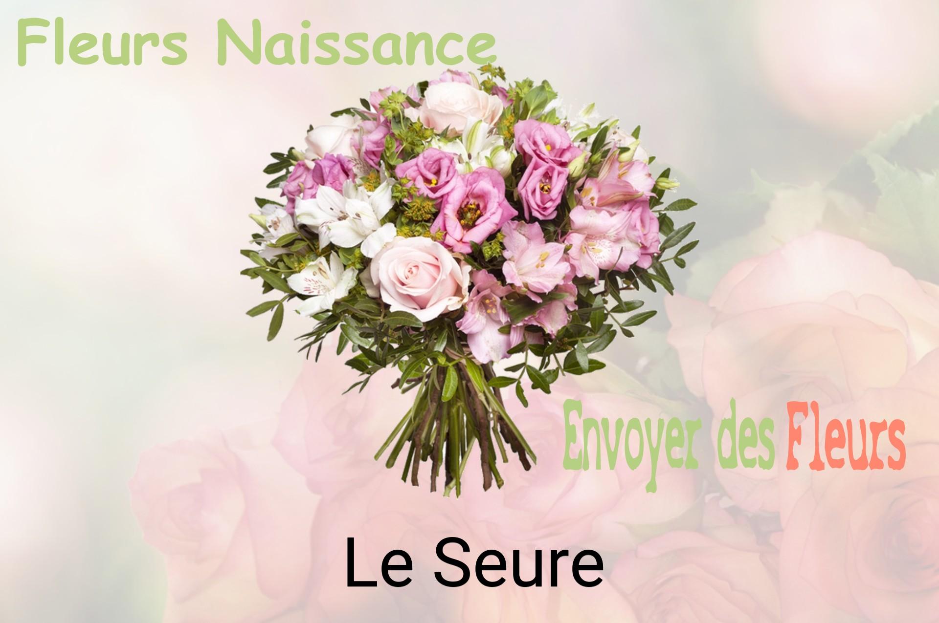 Bouquet de fleurs de naissance livré à Le Seure